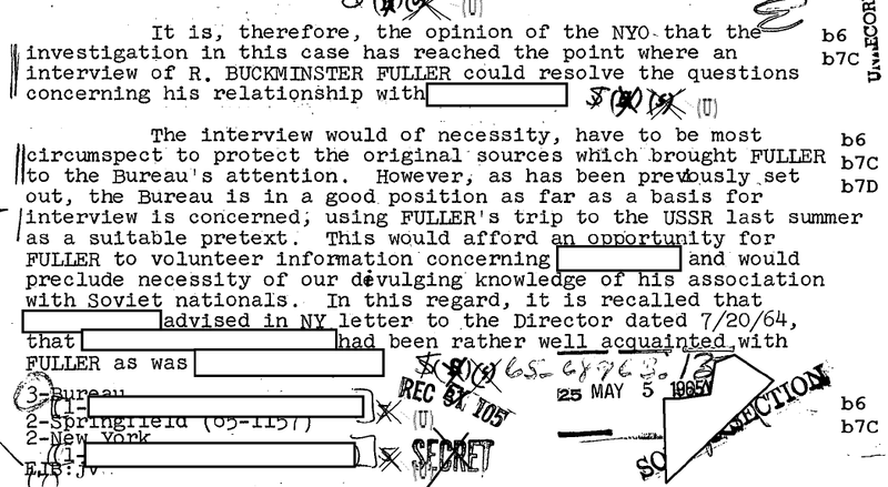 Illustration for article titled We Got Buckminster Fuller's FBI File
